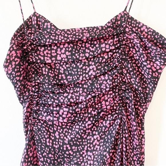 ALESSANDRA RICH Silk Asymmetrical Ruffle Evening Formal Dress - Picture 14 of 14